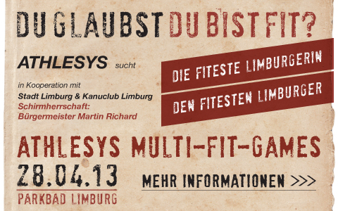 Athlesys Multi-Fit-Games 28. April 2013; Parkbad Limburg; Der härteste Fitness-Wettkampf Limburgs